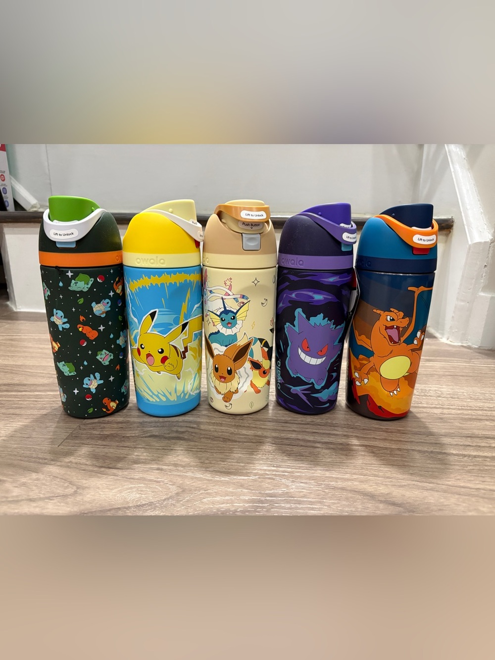 POKEMON x OWALA FULL SET OF 5. 16oz each. Limited edition